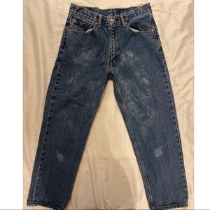 VTG Distressed Bleached Levi 550’s 32x28 actual sz
